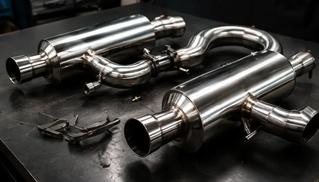 Polished stainless performance exhaust