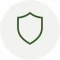 Centered automotive shield service icon